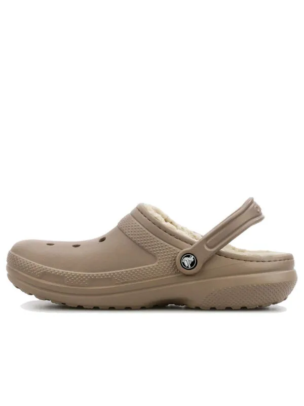 Кроссовки classic lined clogs 'mushroom bone' Crocs — изображение 1 из 4, бежевый/коричневый