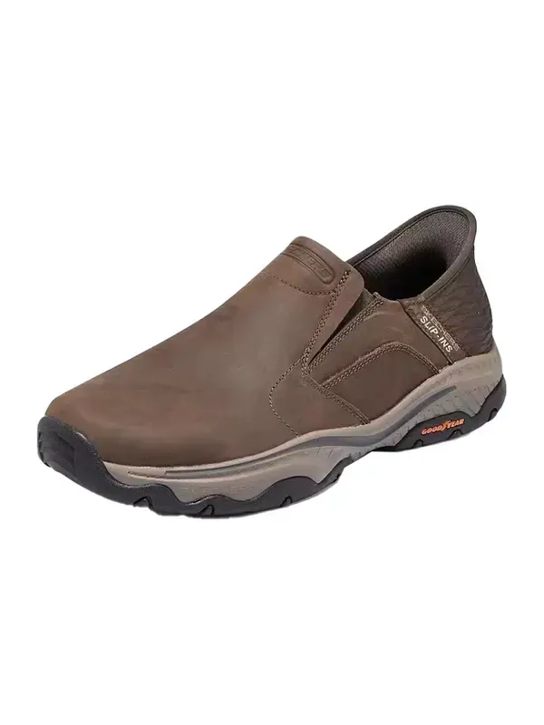 Кроссовки slip-ins relaxed fit craster lanigan 'dark brown' Skechers — изображение 2 из 4, коричневый