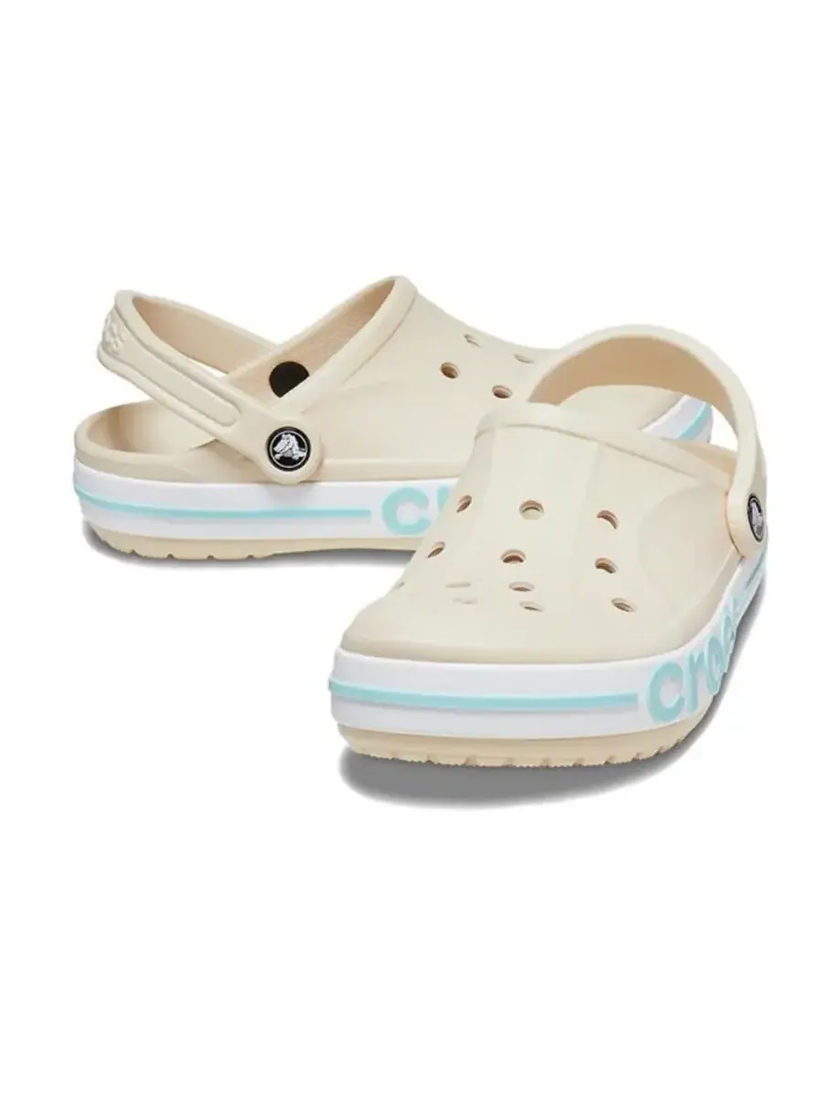 Кроссовки Crocs Bayaband Clog 'Beige Blue' — изображение 5 из 5, бежевый