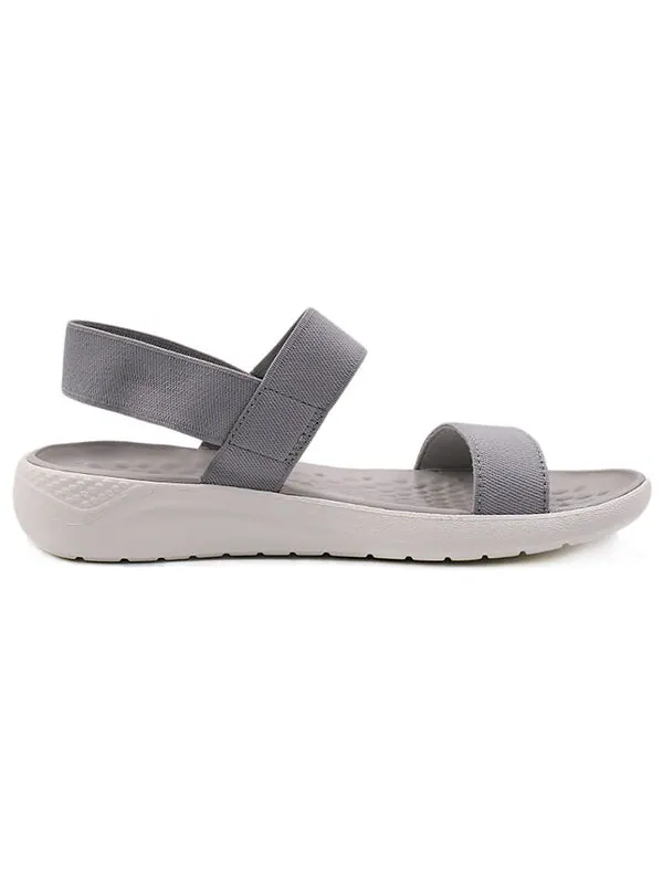 Сандалии literide 'light gray white' Crocs — изображение 3 из 4, светлый серый/белый