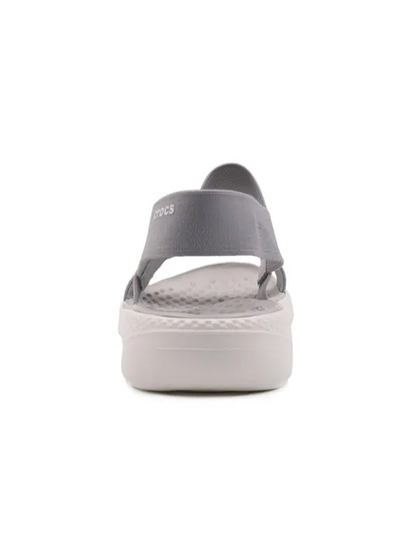 Сандалии literide 'light gray white' Crocs — изображение 4 из 4, светлый серый/белый
