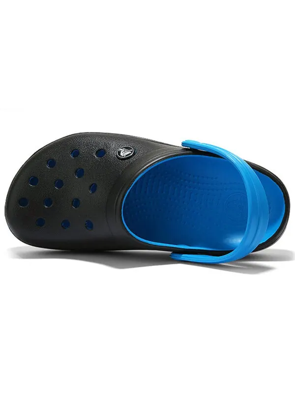 Сандалии wear-resistant lightweight cozy sports black blue sandals 'black blue' Crocs — изображение 3 из 4, черный/синий