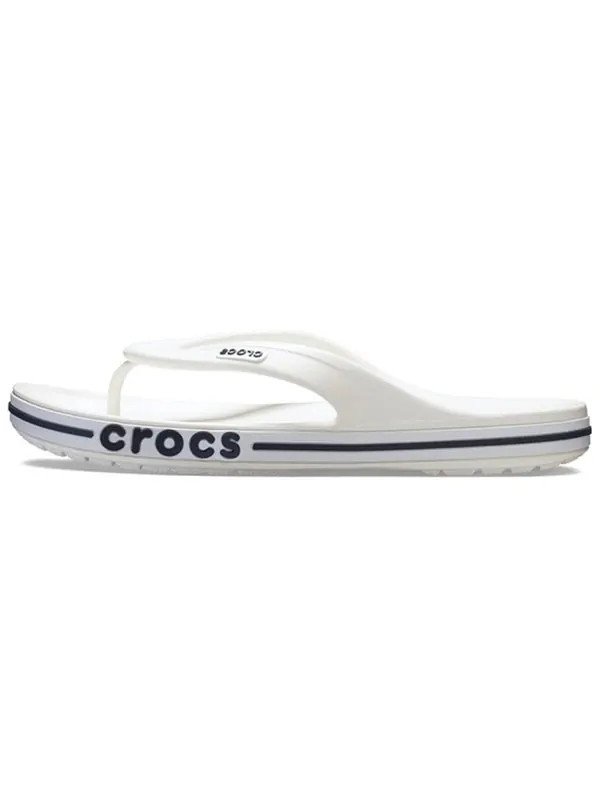 Тапочки bayaband white blue flip-flops 'white blue' Crocs — изображение 2 из 4, белый/синий