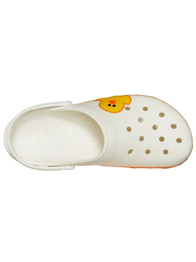 Сандалии Crocs Classic Clog Line Friends Beach White Yellow Unisex Sandals 'White Yellow' — изображение 4 из 5, желтый