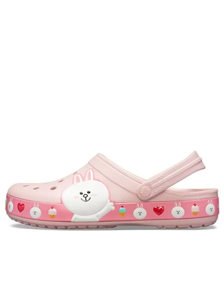 Сандалии Crocs x Line Friends Beach Pink Unisex Sandals — изображение 1 из 7, розовый