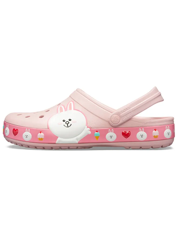 Сандалии Crocs x Line Friends Beach Pink Unisex Sandals — изображение 2 из 7, розовый