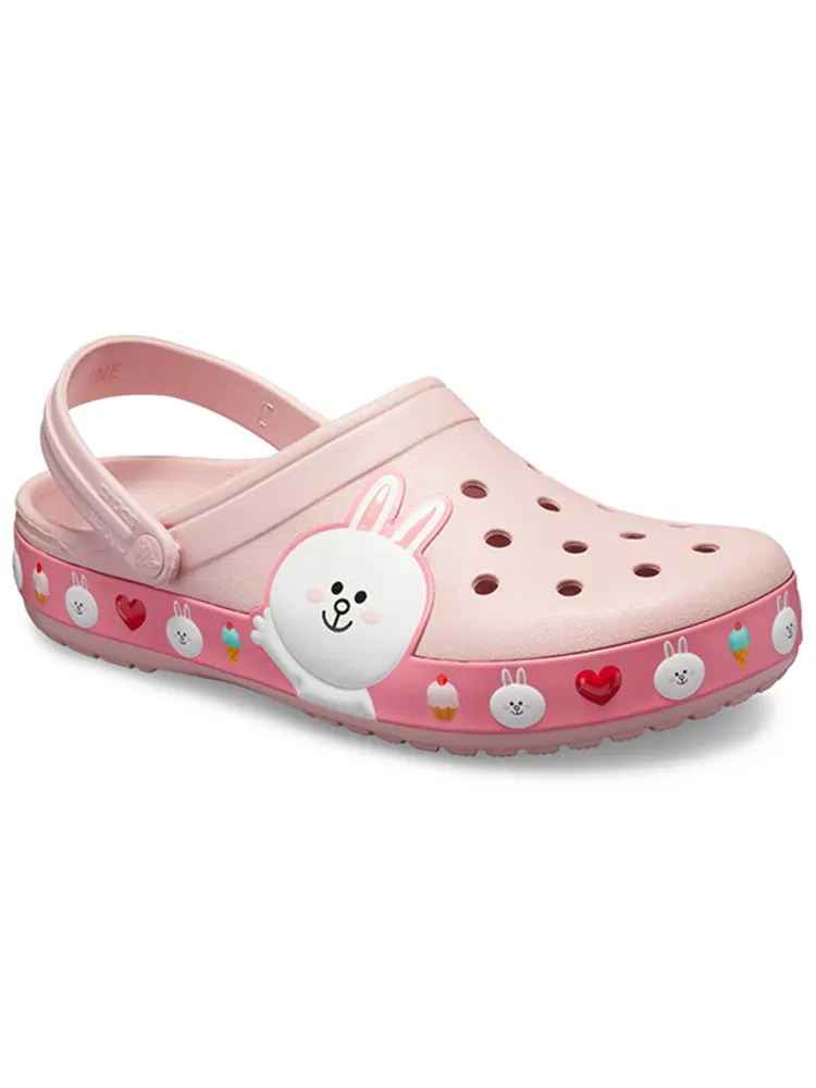 Сандалии Crocs x Line Friends Beach Pink Unisex Sandals — изображение 3 из 7, розовый