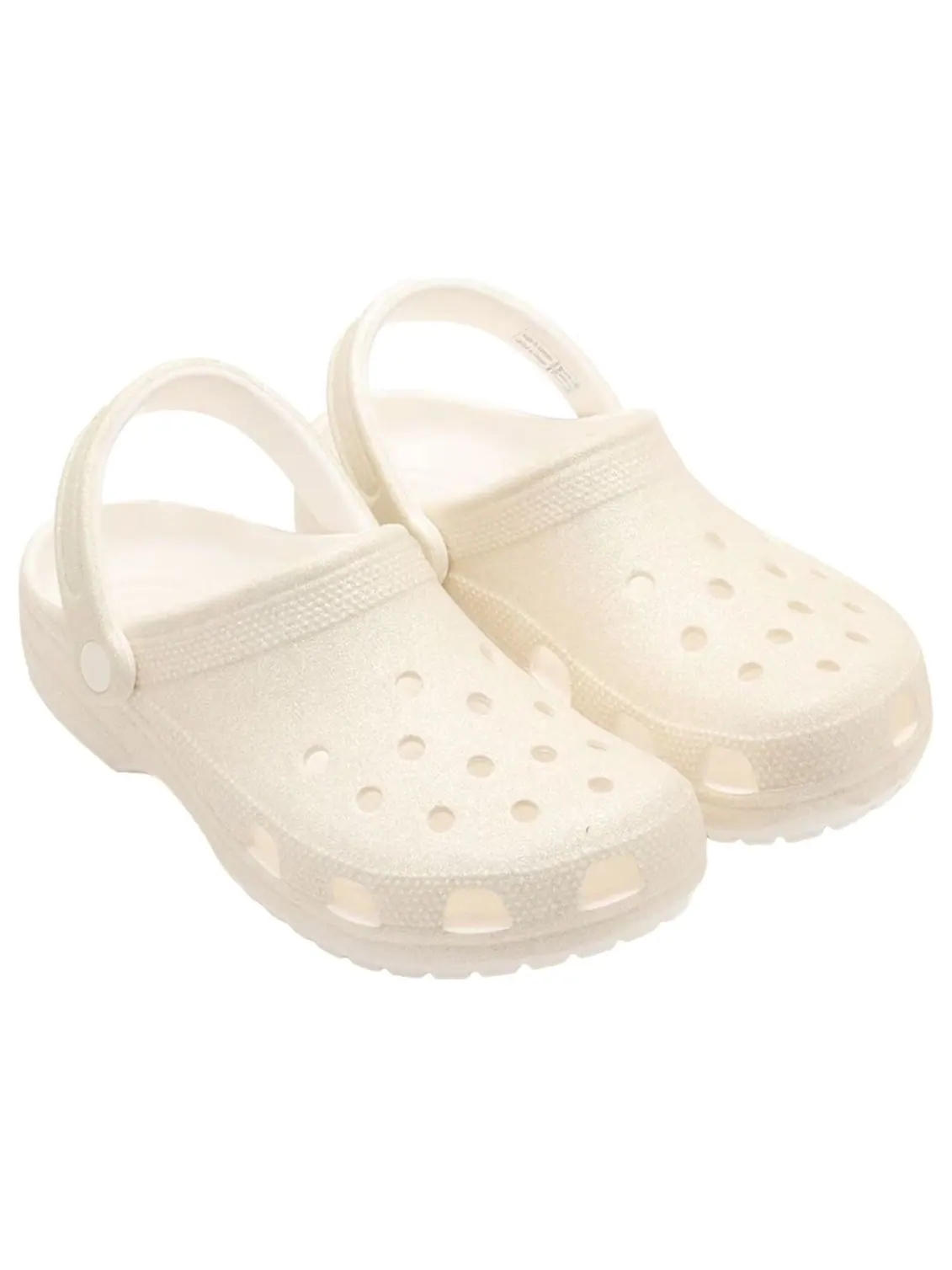 Классические сабо Crocs с блестками — изображение 1 из 6, белый