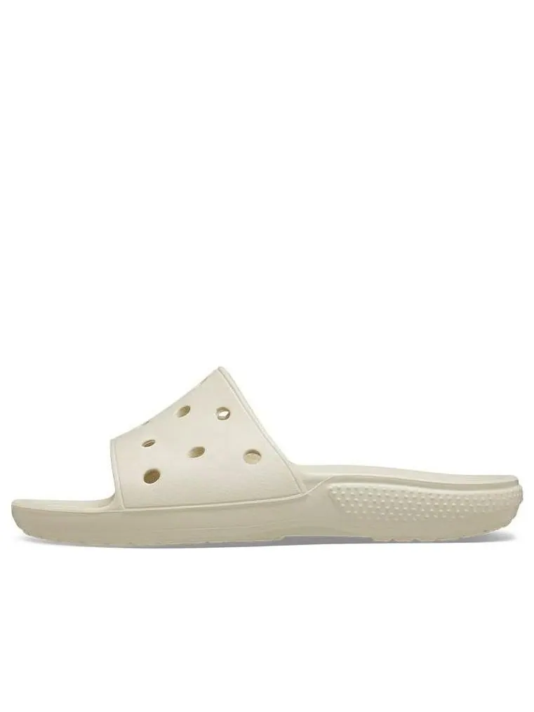 Шлепанцы Crocs Classic Flat Sandals Unisex Beige — изображение 1 из 7, белый