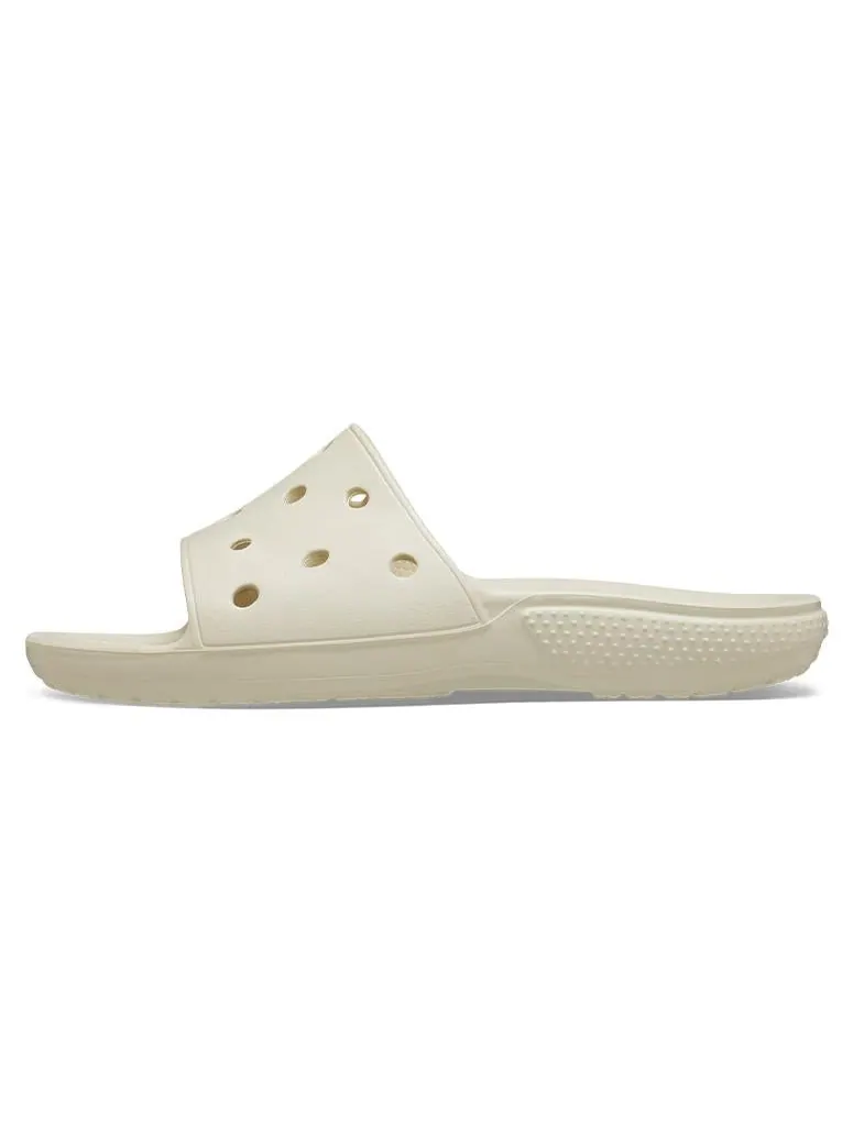 Шлепанцы Crocs Classic Flat Sandals Unisex Beige — изображение 2 из 7, белый