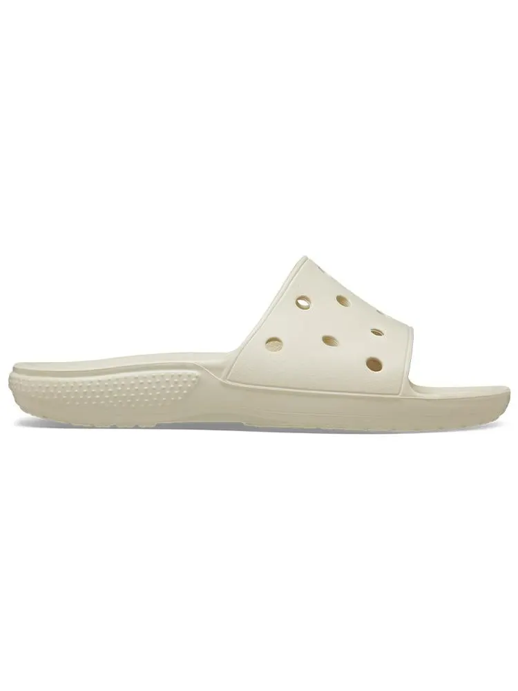 Шлепанцы Crocs Classic Flat Sandals Unisex Beige — изображение 3 из 7, белый