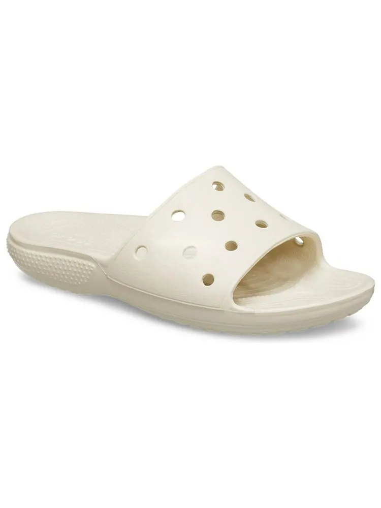 Шлепанцы Crocs Classic Flat Sandals Unisex Beige — изображение 4 из 7, белый
