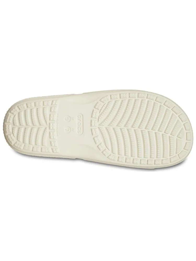 Шлепанцы Crocs Classic Flat Sandals Unisex Beige — изображение 7 из 7, белый
