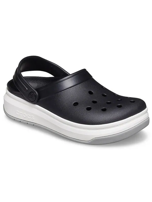 Сандалии band full force thick sole sandals black white Crocs — изображение 3 из 4, черный белый