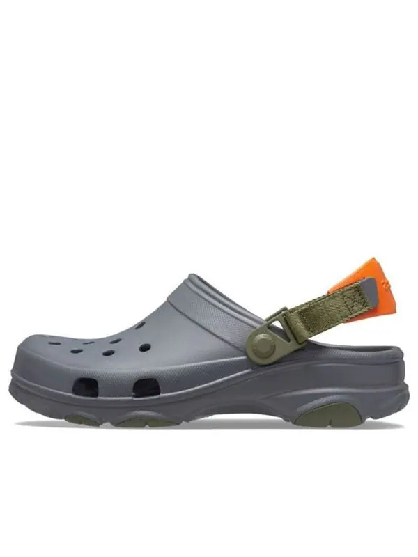 Сандалии classic all-terrain clog 'grey' Crocs — изображение 1 из 4, серый/оранжевый