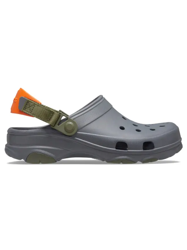 Сандалии classic all-terrain clog 'grey' Crocs — изображение 3 из 4, серый/оранжевый