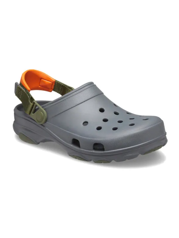 Сандалии classic all-terrain clog 'grey' Crocs — изображение 4 из 4, серый/оранжевый