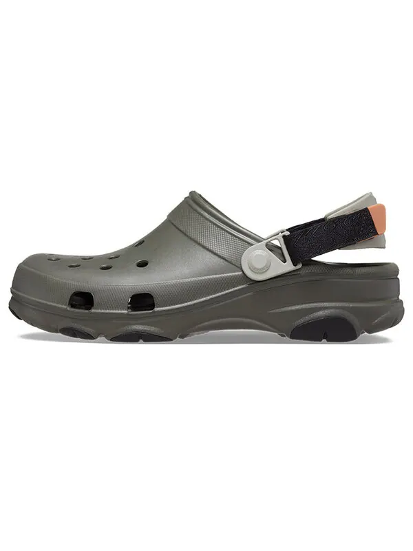 Кроссовки all-terrain clogs 'dusty olive multi' Crocs — изображение 2 из 4, оливковый/мульти
