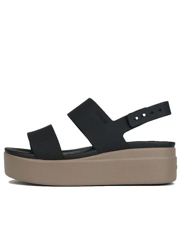 Сандалии brooklyn thick sole black sandals 'black' Crocs — изображение 1 из 4, черный