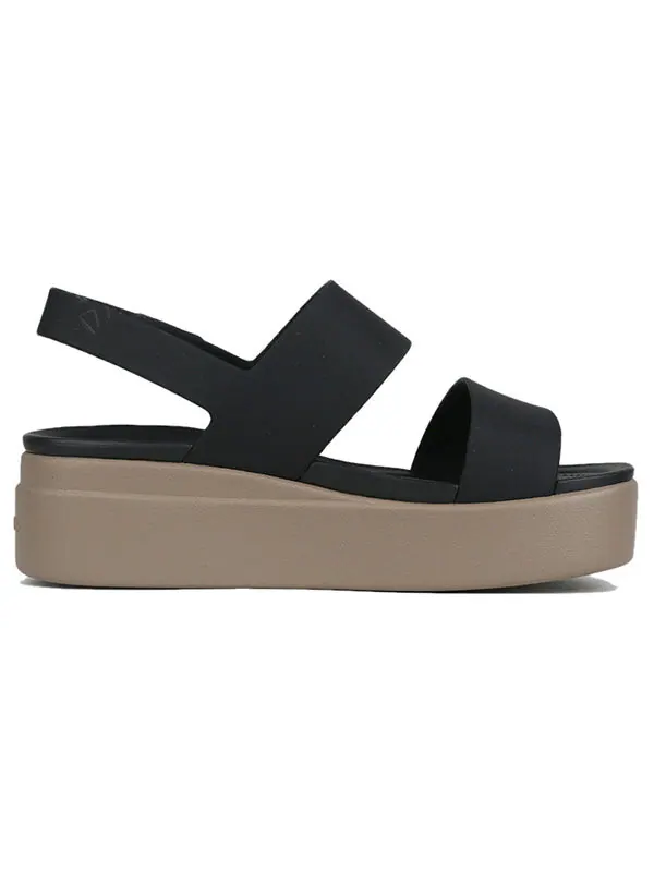 Сандалии brooklyn thick sole black sandals 'black' Crocs — изображение 3 из 4, черный