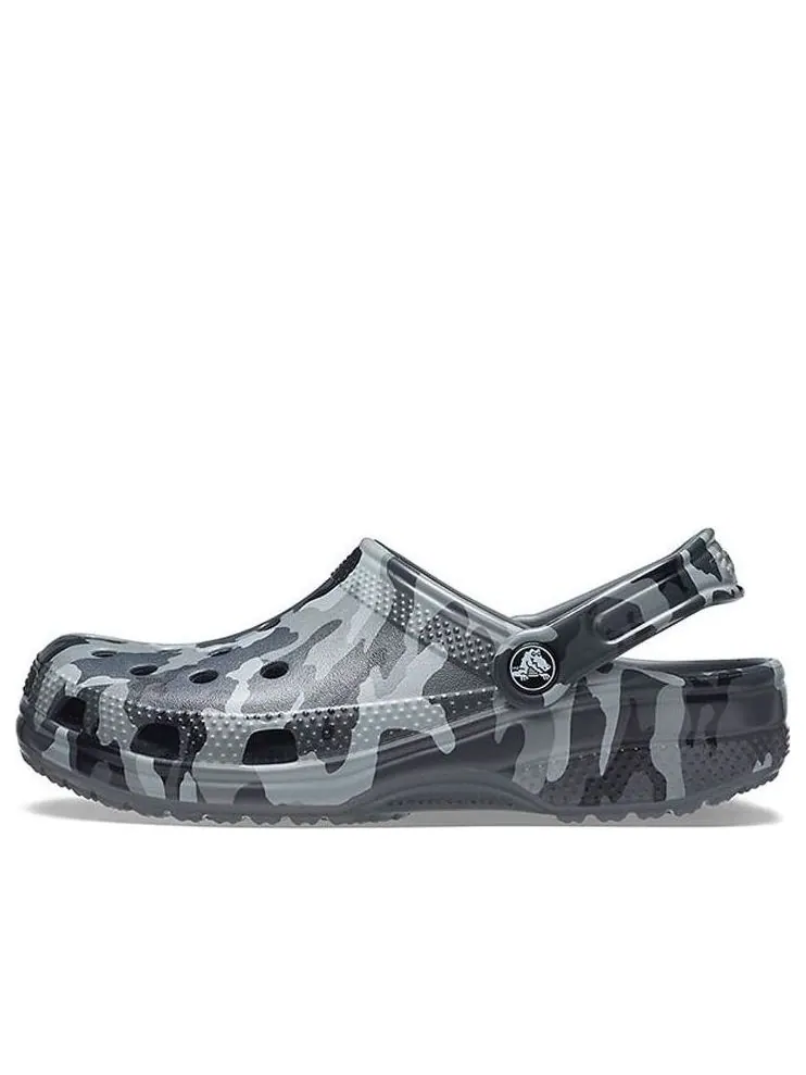 Сандалии Crocs Beach Sandals Gray Camouflage Unisex — изображение 1 из 6, серый