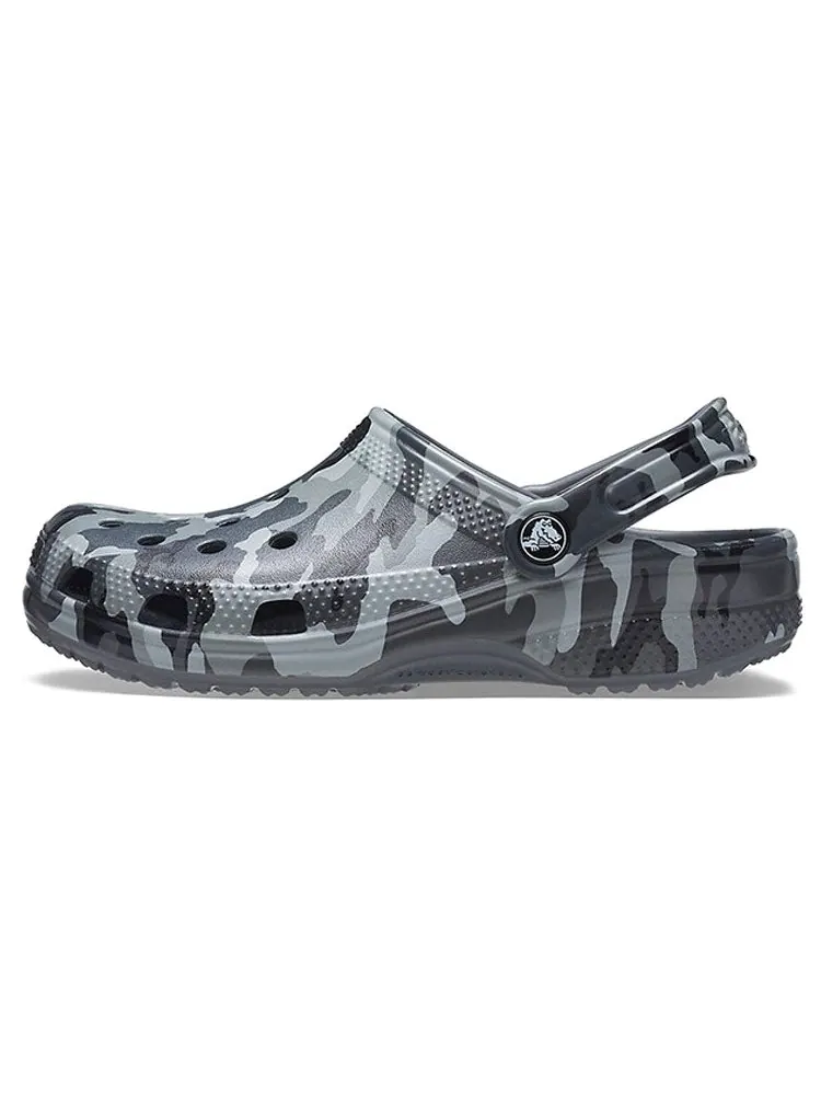 Сандалии Crocs Beach Sandals Gray Camouflage Unisex — изображение 2 из 6, серый