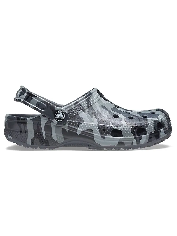Сандалии Crocs Beach Sandals Gray Camouflage Unisex — изображение 3 из 6, серый