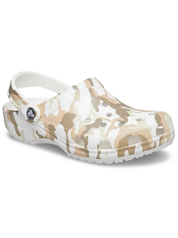 Сандалии Crocs Classic Clog Camouflage Printing Beach Sandals White Camouflage Unisex — изображение 3 из 7, белый