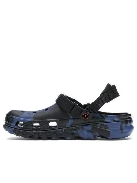 Кроссовки post malone x duet max clog 'blue camo' Crocs — изображение 1 из 2, черный