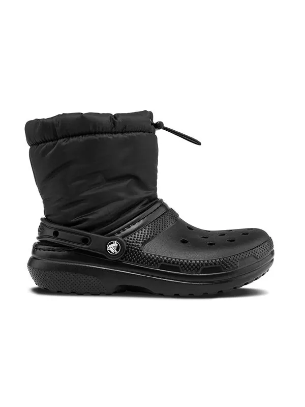 Кроссовки classic lined neo puff boots 'black' Crocs — изображение 3 из 4, черный