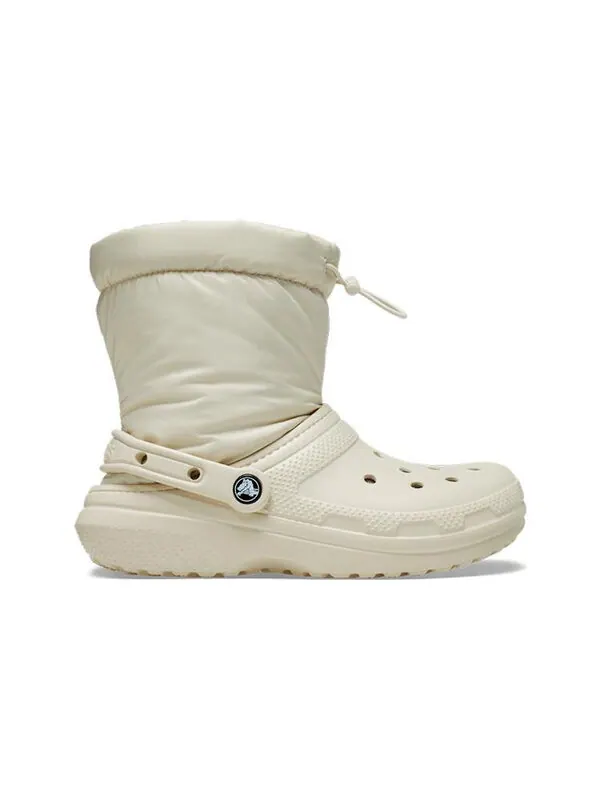 Кроссовки classic lined neo puff boots 'beige' Crocs — изображение 3 из 4, бежевый