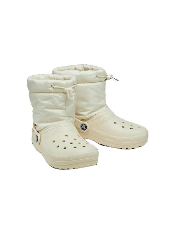 Кроссовки classic lined neo puff boots 'beige' Crocs — изображение 4 из 4, бежевый