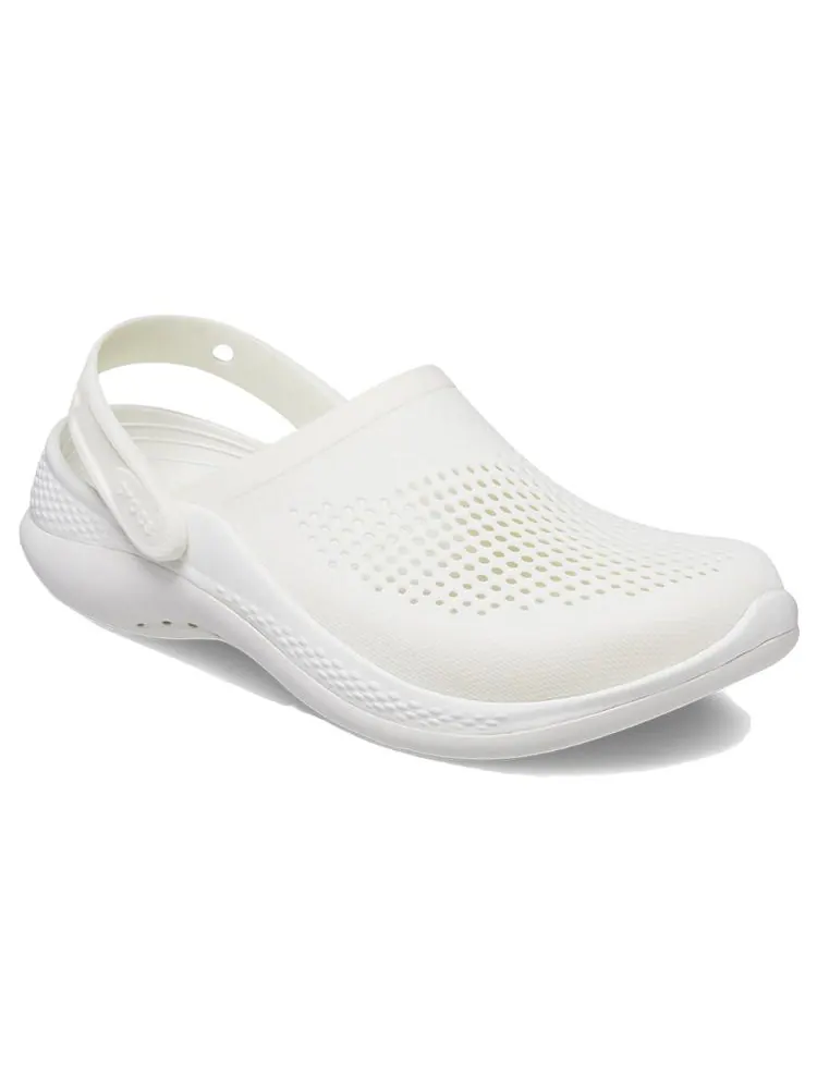Сандалии Crocs LiteRide 2.0 Clog 'Triple White' — изображение 4 из 7, белый