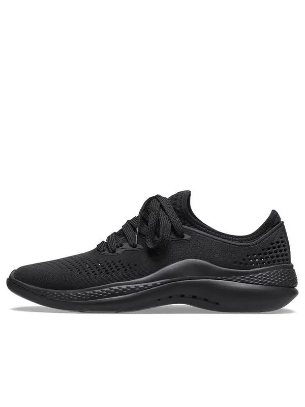 Кроссовки literide 360 pacer 'triple black' Crocs — изображение 1 из 4, черный/белый