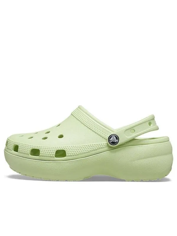 Сандалии classic platform clog 'celery' Crocs — изображение 1 из 4, зеленый