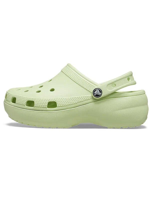 Сандалии classic platform clog 'celery' Crocs — изображение 2 из 4, зеленый