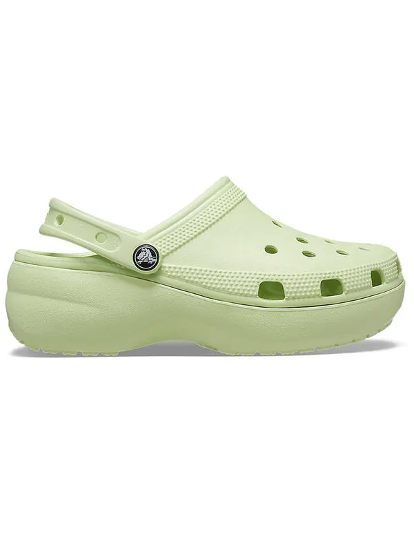Сандалии classic platform clog 'celery' Crocs — изображение 3 из 4, зеленый