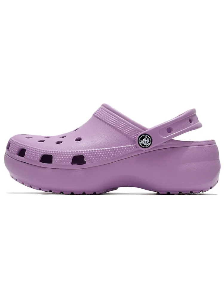 Сандалии (WMNS) Crocs Classic clouds Retro Beach Shoe Purple — изображение 2 из 5, фиолетовый