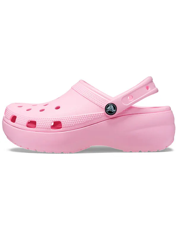 Тапочки classic platform clog 'flamingo' Crocs — изображение 2 из 4, розовый
