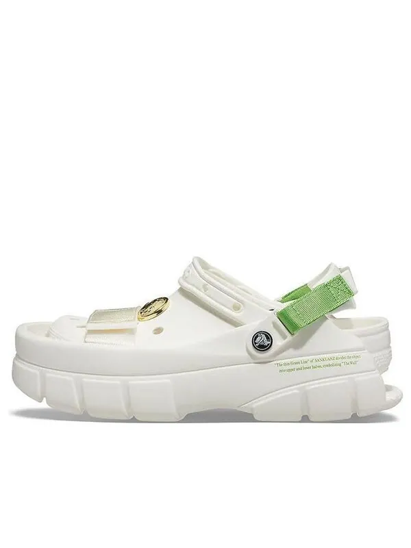 Сандалии sankuanz x clog 'white green' Crocs — изображение 1 из 4, белый
