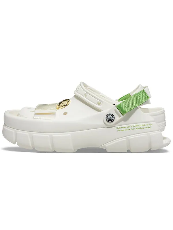 Сандалии sankuanz x clog 'white green' Crocs — изображение 2 из 4, белый