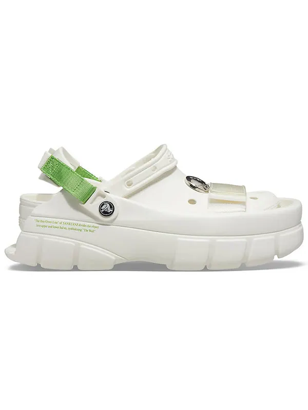 Сандалии sankuanz x clog 'white green' Crocs — изображение 3 из 4, белый