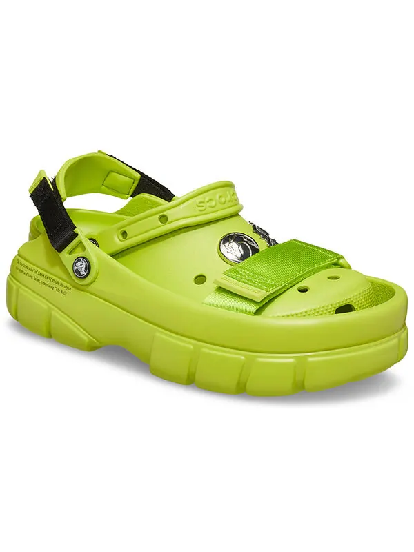 Сандалии sankuanz x clog 'lime punch' Crocs — изображение 3 из 4, зеленый