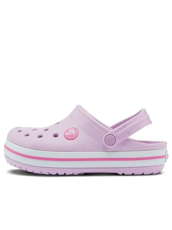 Кроссовки crocband clog 'pink white' Crocs — изображение 1 из 4, розовый/белый