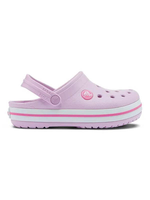 Кроссовки crocband clog 'pink white' Crocs — изображение 2 из 4, розовый/белый