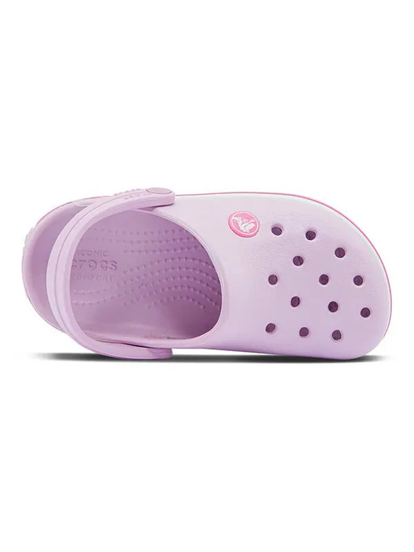 Кроссовки crocband clog 'pink white' Crocs — изображение 3 из 4, розовый/белый