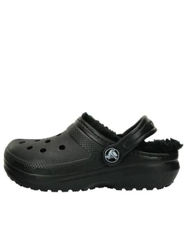 Кроссовки kids classic lined clogs 'black' Crocs — изображение 1 из 4, черный