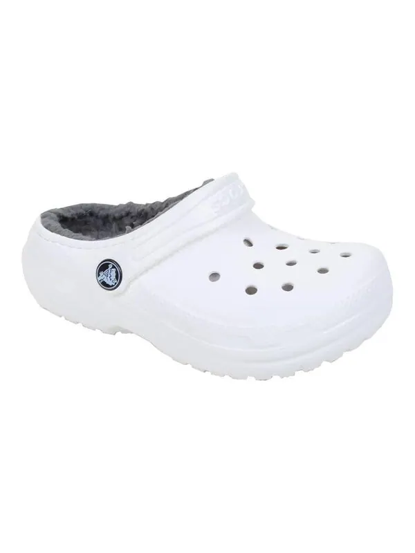 Кроссовки classic lined clog 'white' Crocs — изображение 3 из 4, белый/серый