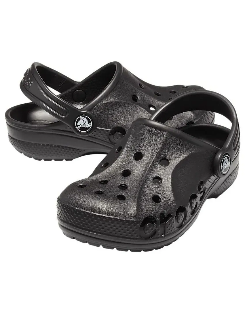 Детские сандалии-клоги с закрытым носком Crocs Baya Clog — изображение 4 из 7, черный