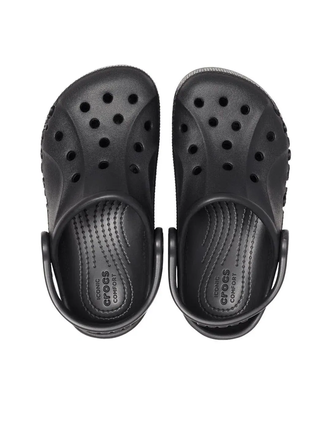 Детские сандалии-клоги с закрытым носком Crocs Baya Clog — изображение 5 из 7, черный